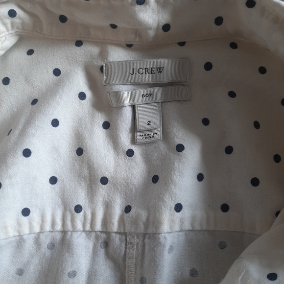 J. Crew Polka-Dot Shirt - Picture 3 of 4
